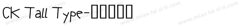 CK Tall Type字体转换